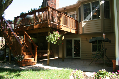 deck with patio