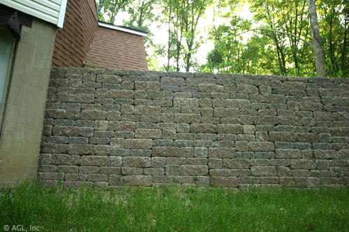 Versa lok mosaic retaining wall