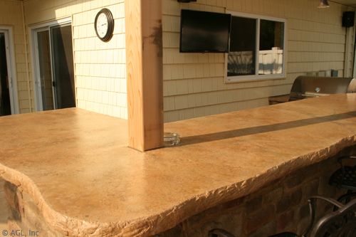 custom concrete countertop